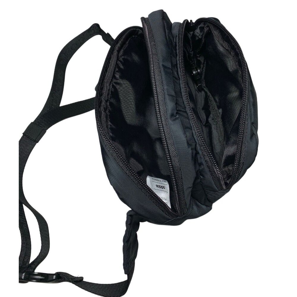 Adidas Originals Black Logo Sport Waist Festival Outdoor FannyPack Crossbody Bag - Picture 5 of 8